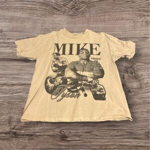 Mike Tyson Graphic T-Shirt - Cream